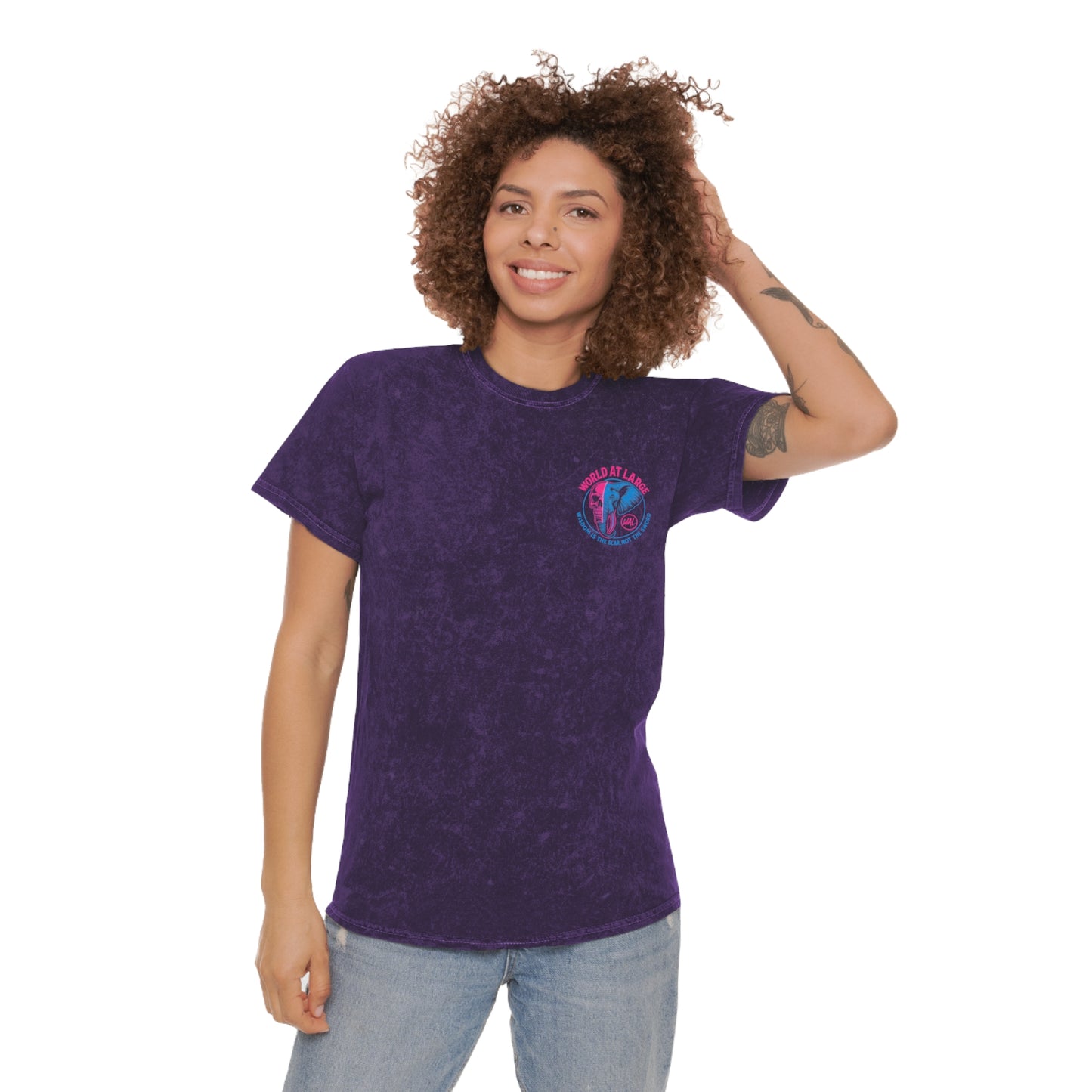 Unisex Mineral Wash T-Shirt with Quirky Cartoon Design, Casual Graphic Tee, Geeky Apparel, Anime Fan Shirt, Gift for Him and Her