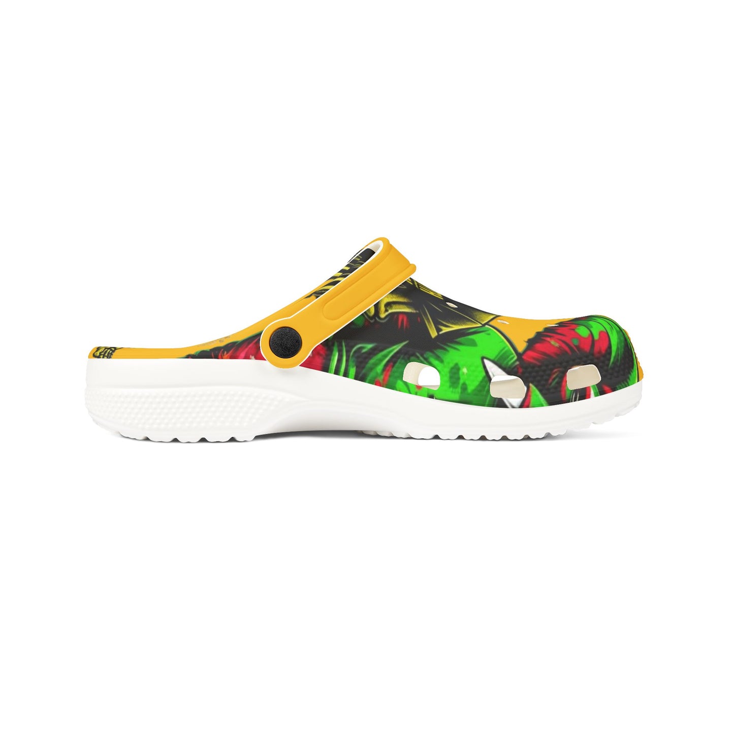Vibrant Graphic Clogs, Fun Slip-On Shoes for Everyday Wear, Unique Gift for Animal Lovers, Ideal for Beach, Gardening, and Casual Outings