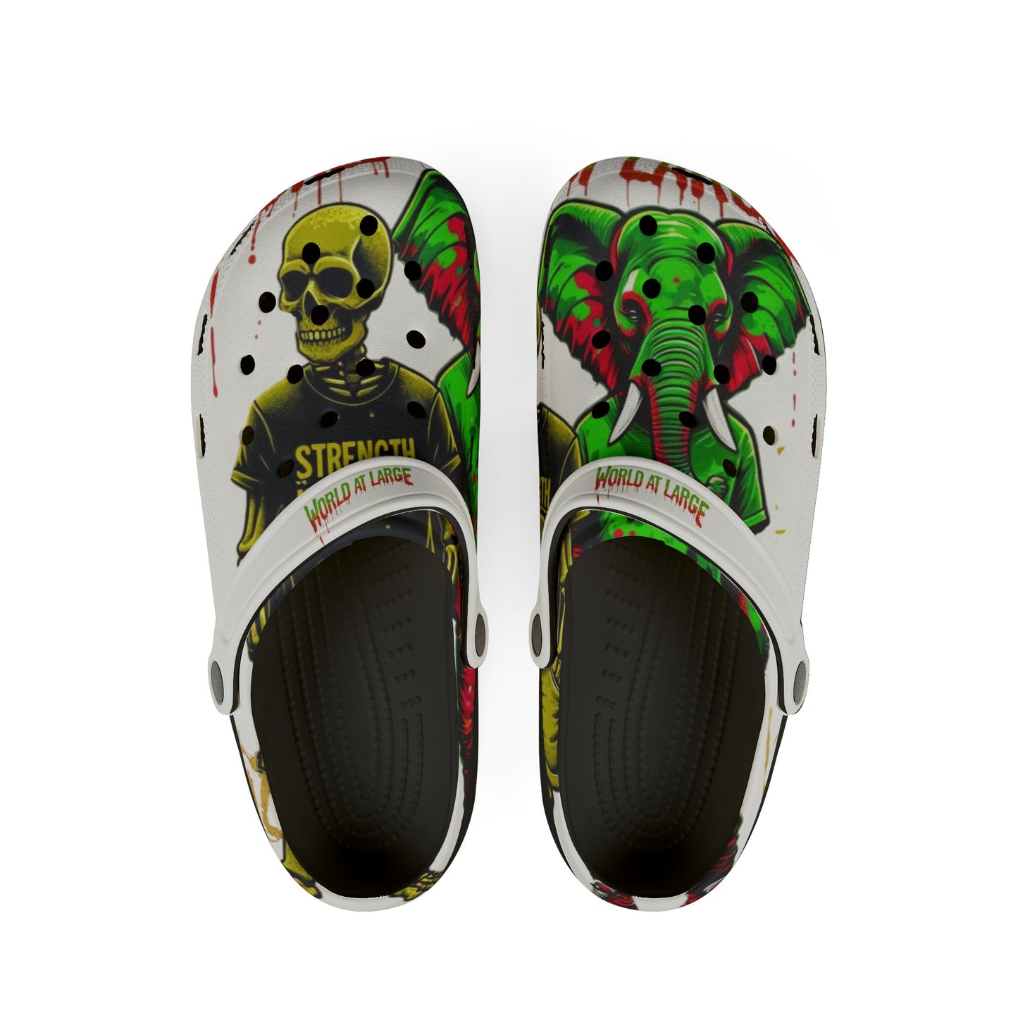 Bold Graphic EVA Foam Shoes, Unique Art Slip-Ons, Comfortable Summer Footwear, Trendy Casual Clogs, Perfect for Festivals, Unique Gift Idea