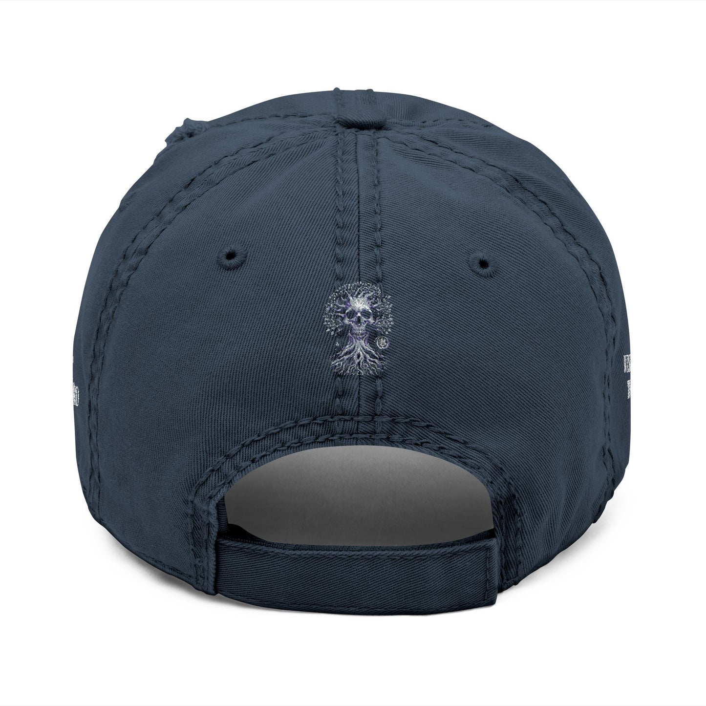 Distressed Dad Hat - World at Large Embroidered Cap, Casual Hat for Every Day, Trendy Style, Birthday Gift, Summer Accessory