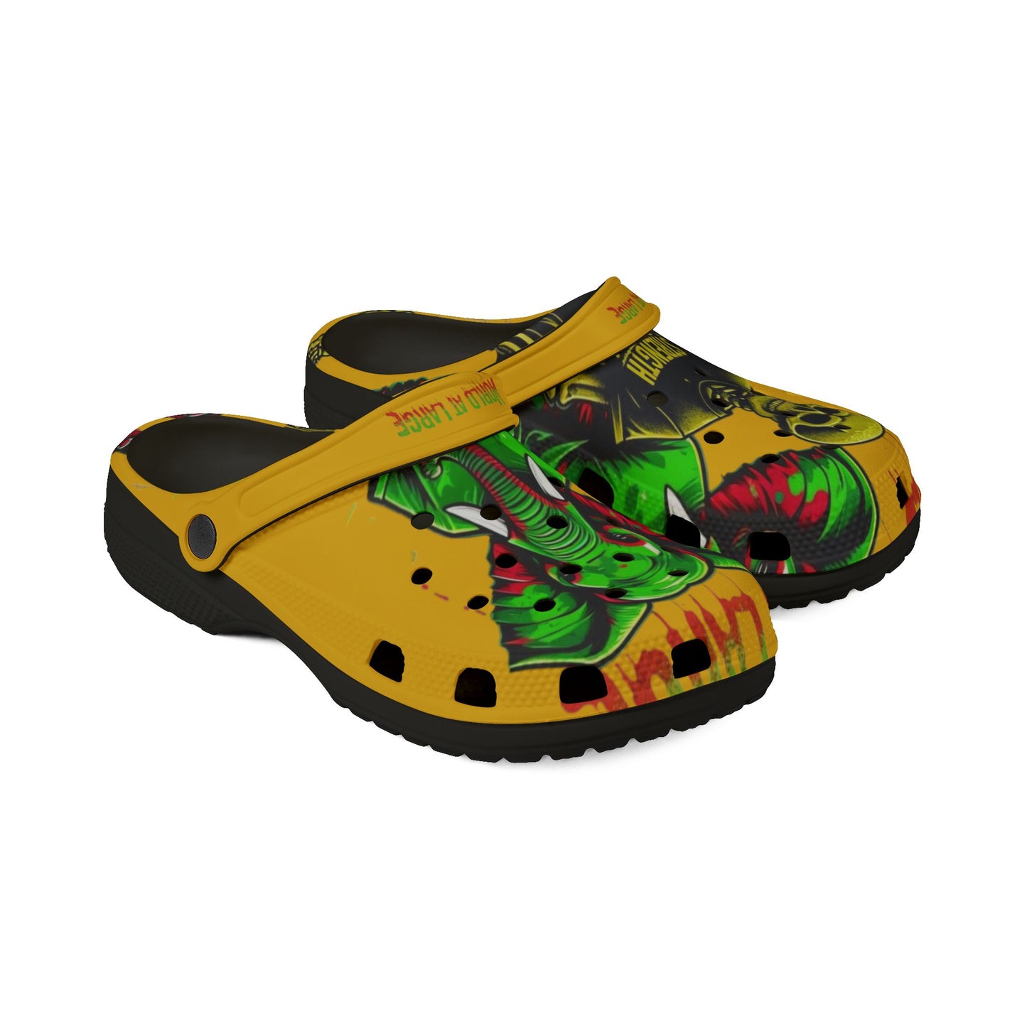 Vibrant Graphic Clogs, Fun Slip-On Shoes for Everyday Wear, Unique Gift for Animal Lovers, Ideal for Beach, Gardening, and Casual Outings