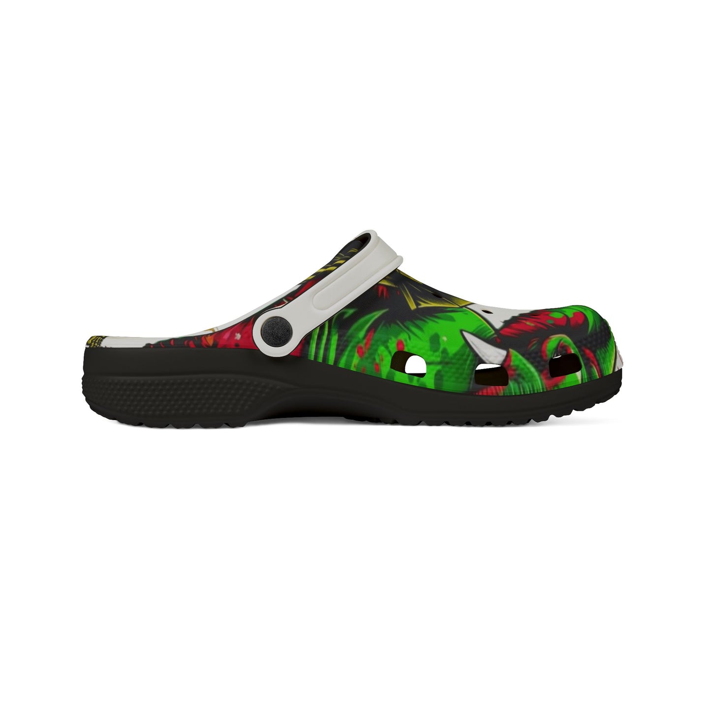 Bold Graphic EVA Foam Shoes, Unique Art Slip-Ons, Comfortable Summer Footwear, Trendy Casual Clogs, Perfect for Festivals, Unique Gift Idea