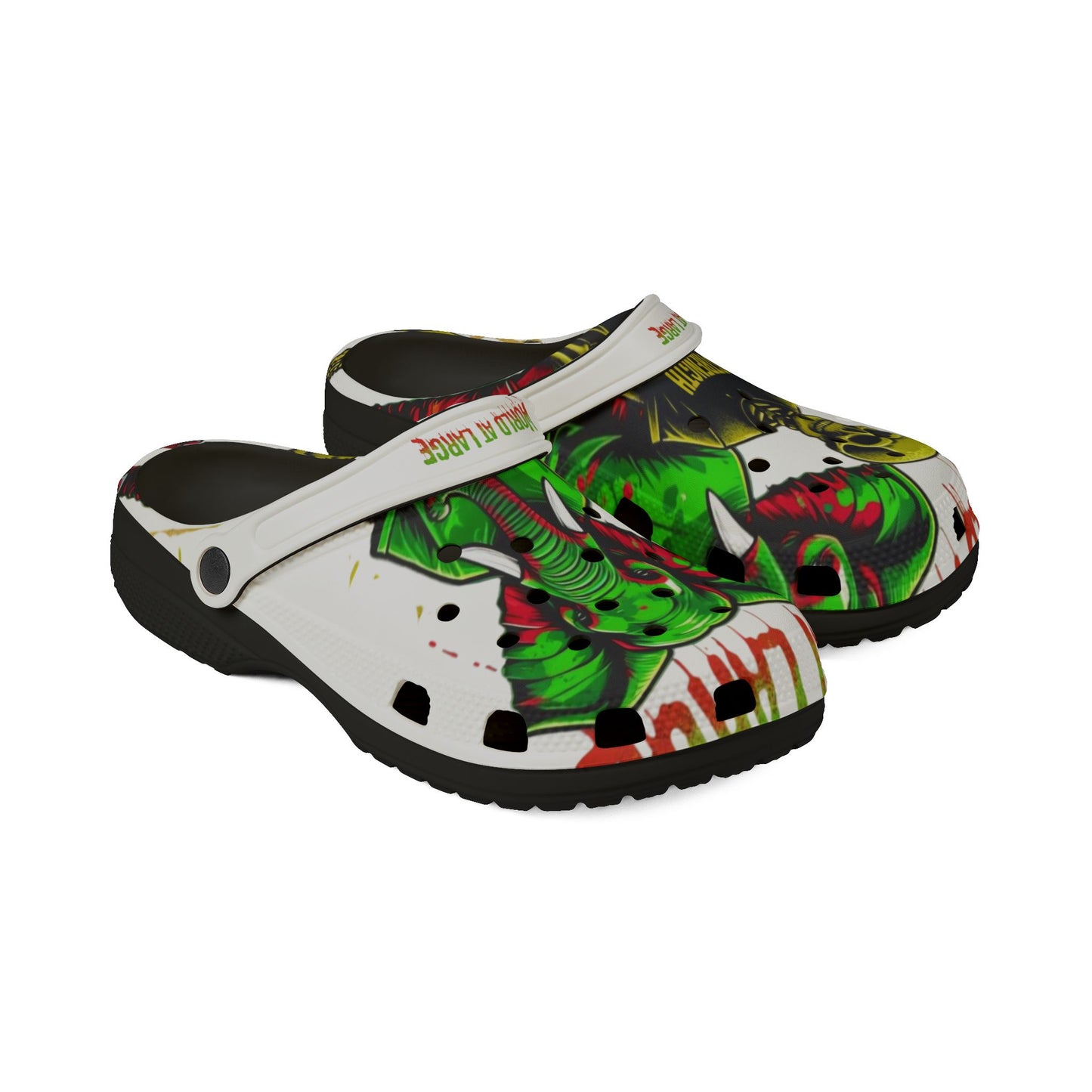 Bold Graphic EVA Foam Shoes, Unique Art Slip-Ons, Comfortable Summer Footwear, Trendy Casual Clogs, Perfect for Festivals, Unique Gift Idea