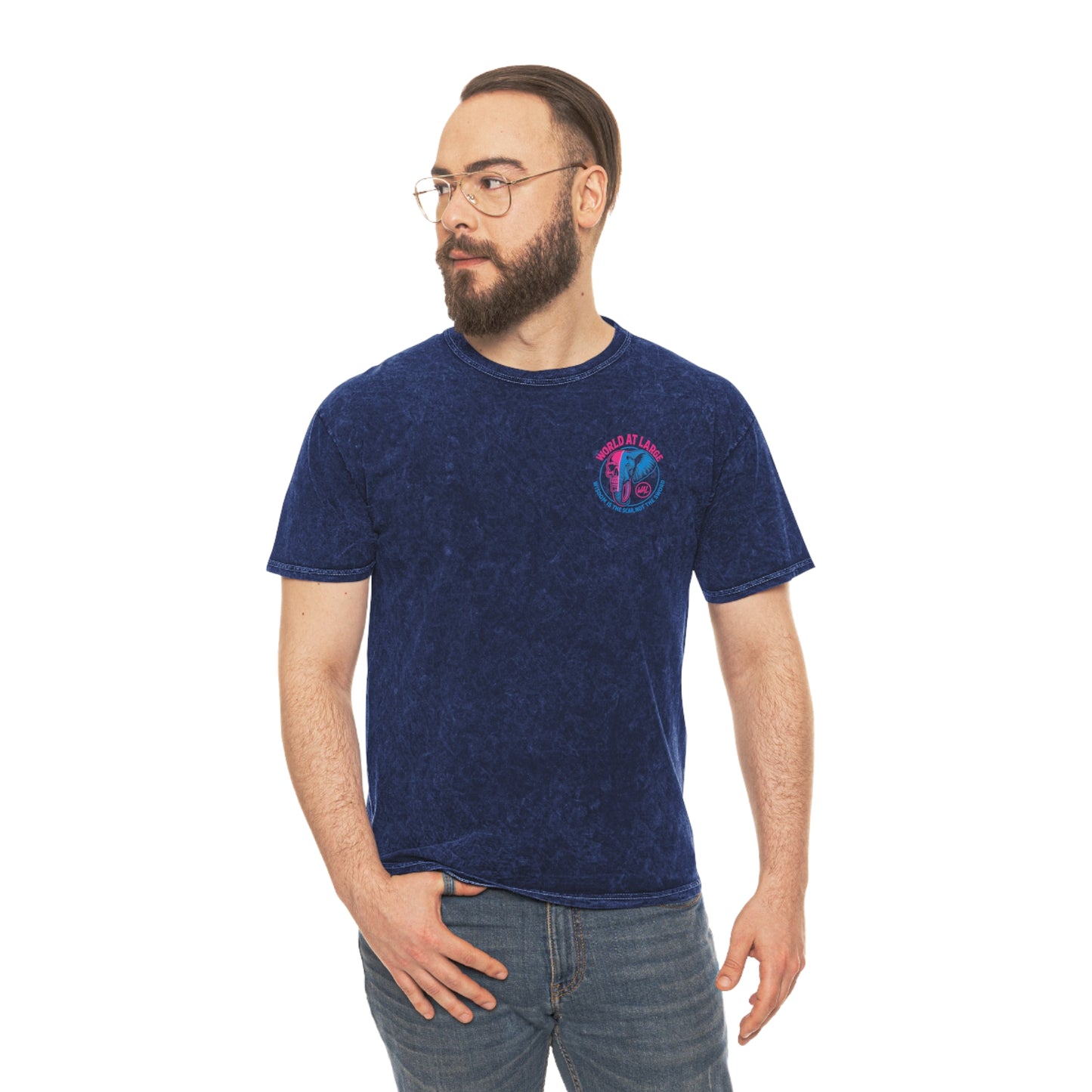 Unisex Mineral Wash T-Shirt with Quirky Cartoon Design, Casual Graphic Tee, Geeky Apparel, Anime Fan Shirt, Gift for Him and Her