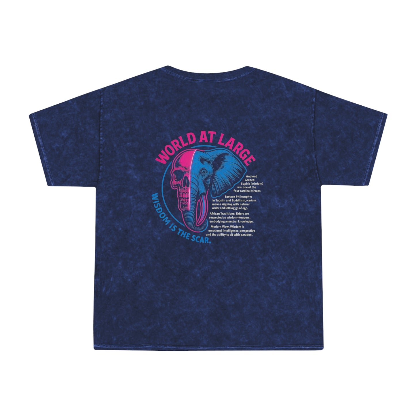 Unisex Mineral Wash T-Shirt with Quirky Cartoon Design, Casual Graphic Tee, Geeky Apparel, Anime Fan Shirt, Gift for Him and Her