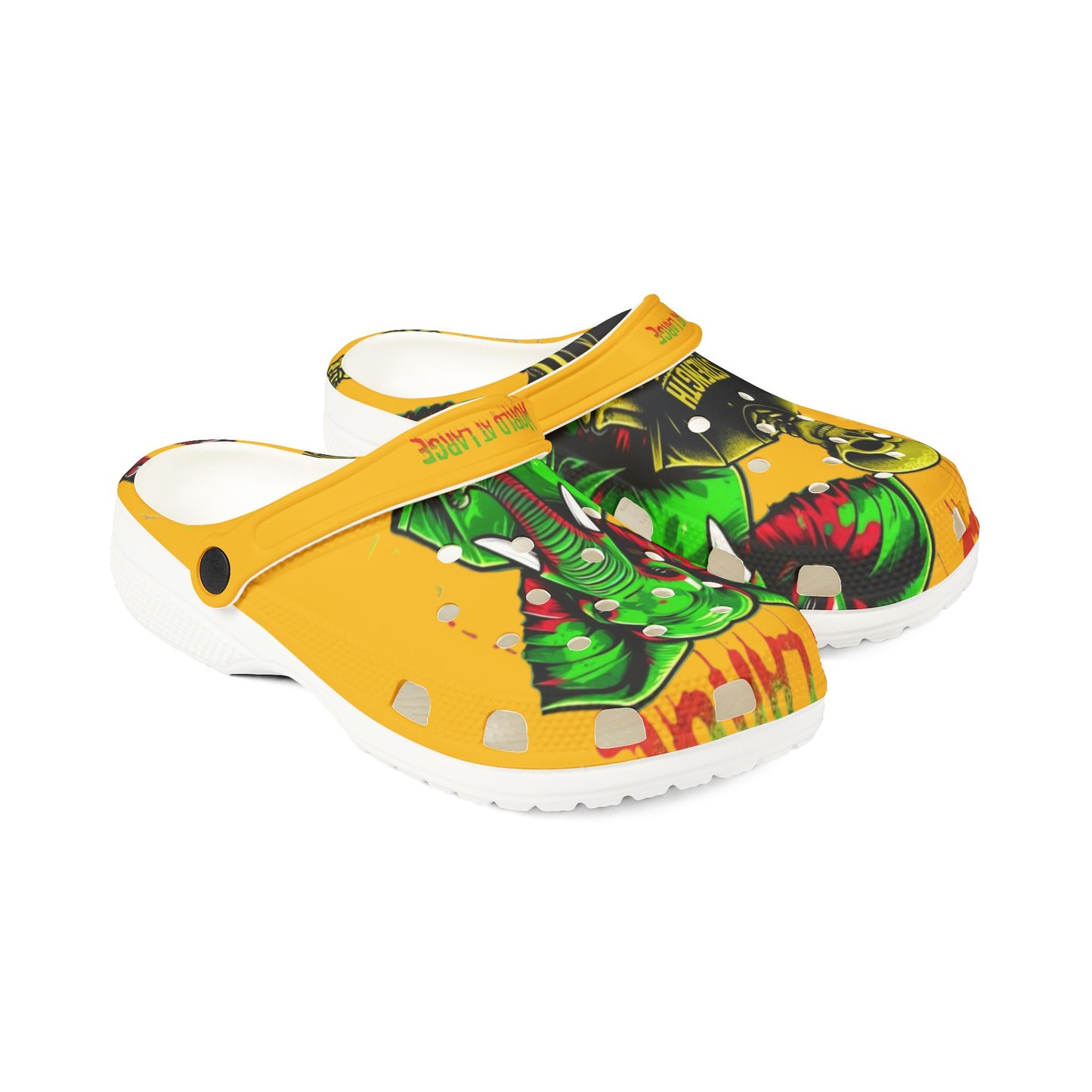 Vibrant Graphic Clogs, Fun Slip-On Shoes for Everyday Wear, Unique Gift for Animal Lovers, Ideal for Beach, Gardening, and Casual Outings