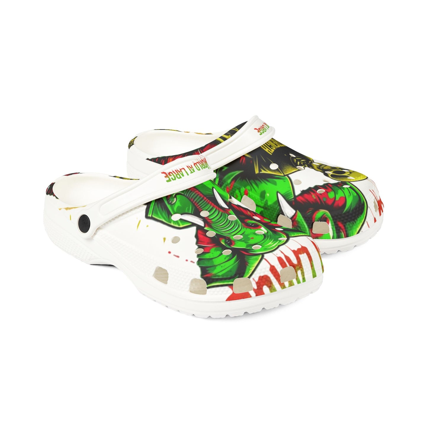 Bold Graphic EVA Foam Shoes, Unique Art Slip-Ons, Comfortable Summer Footwear, Trendy Casual Clogs, Perfect for Festivals, Unique Gift Idea