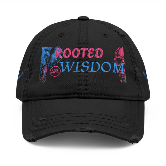 Distressed Dad Hat - Rooted in Wisdom, Vintage Style Cap for Dads, Casual Accessories, Perfect Gift for Father's Day, Everyday Wear, [...]